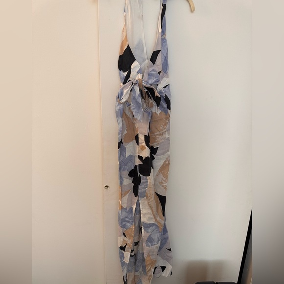 RUMER Linen Floral Maxi Dress - Picture 8 of 9